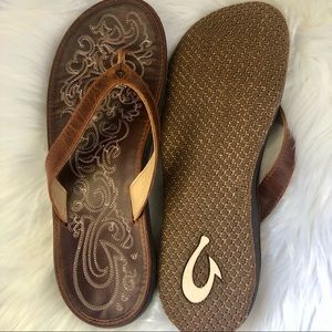 OluKai Paniolo Women's Beach Sandals, Size 10